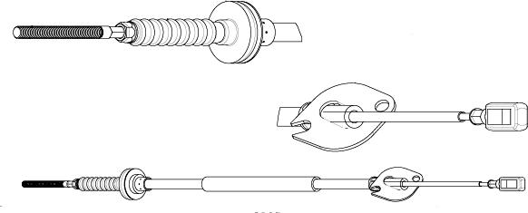 CEF FO01184 - Трос, управління зчепленням autocars.com.ua