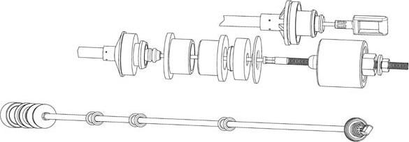 CEF FA01246 - Трос, управління зчепленням autocars.com.ua