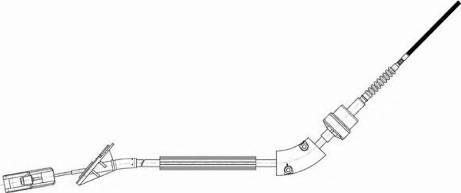 CEF FA01247 - Трос, управління зчепленням autocars.com.ua