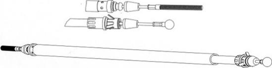 CEF FA02267 - Трос, гальмівна система autocars.com.ua