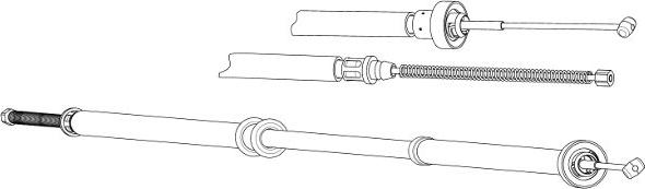 CEF FA02281 - Трос, гальмівна система autocars.com.ua