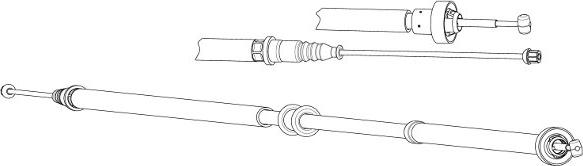 CEF FA02284 - Трос, гальмівна система autocars.com.ua
