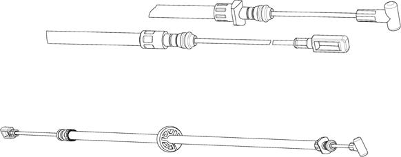 CEF FA02301 - Трос, гальмівна система autocars.com.ua