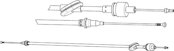 CEF FO01153 - Трос, управління зчепленням autocars.com.ua