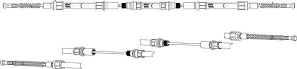 CEF FO02123 - Трос, гальмівна система autocars.com.ua