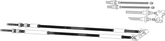 CEF FO02179 - Трос, гальмівна система autocars.com.ua