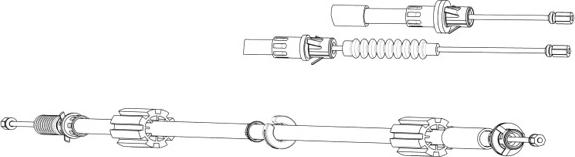 CEF FO02192 - Трос, гальмівна система autocars.com.ua