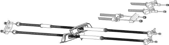 CEF FO02203 - Трос, гальмівна система autocars.com.ua