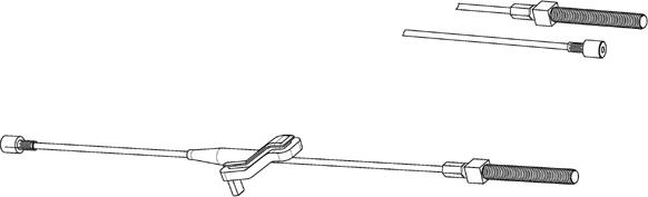 CEF FO02218 - Трос, гальмівна система autocars.com.ua