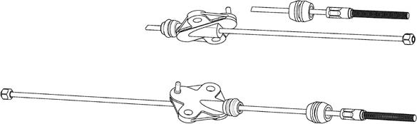 CEF FO02227 - Трос, гальмівна система autocars.com.ua