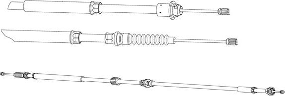 CEF FO02231 - Трос, гальмівна система autocars.com.ua