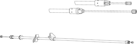 CEF FO02232 - Трос, гальмівна система autocars.com.ua