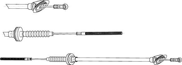 CEF LA01101 - Трос, управління зчепленням autocars.com.ua