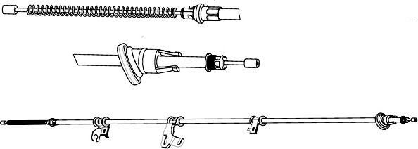 CEF MI02116 - Трос, гальмівна система autocars.com.ua