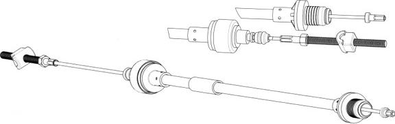 CEF OP01154 - Трос, управління зчепленням autocars.com.ua