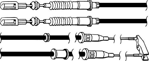 CEF OP02143 - Трос, гальмівна система autocars.com.ua