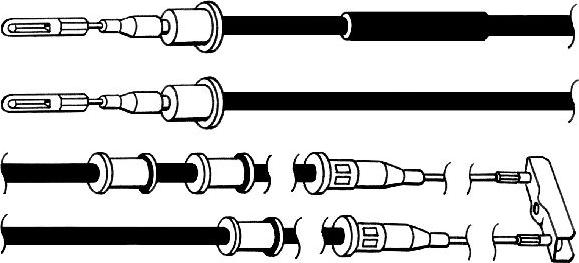 CEF OP02159 - Трос, гальмівна система autocars.com.ua