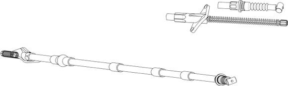 CEF OP02211 - Трос, гальмівна система autocars.com.ua