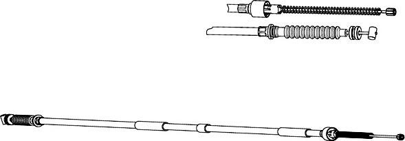CEF OP02212 - Трос, гальмівна система autocars.com.ua