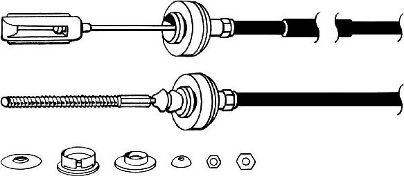 CEF PU01130 - Трос, управління зчепленням autocars.com.ua