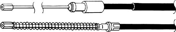 CEF PU02177 - Трос, гальмівна система autocars.com.ua
