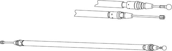 CEF PU02230 - Трос, гальмівна система autocars.com.ua