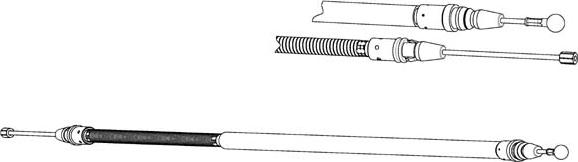 CEF PU02231 - Трос, гальмівна система autocars.com.ua