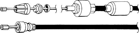CEF RT01169 - Трос, управління зчепленням autocars.com.ua