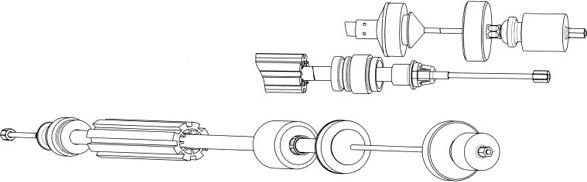 CEF RT01181 - Трос, управління зчепленням autocars.com.ua