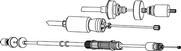 CEF RT01189 - Трос, управління зчепленням autocars.com.ua