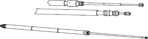 CEF RT02274 - Трос, гальмівна система autocars.com.ua