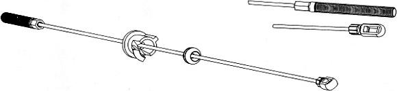 CEF SA02113 - Трос, гальмівна система autocars.com.ua