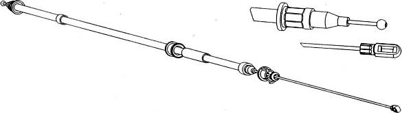CEF SA02114 - Трос, гальмівна система autocars.com.ua