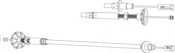 CEF VW01109 - Трос, управління зчепленням autocars.com.ua
