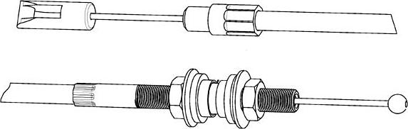 CEF VW01132 - Трос, управління зчепленням autocars.com.ua