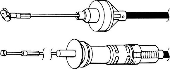 CEF VW01159 - Трос, управління зчепленням autocars.com.ua