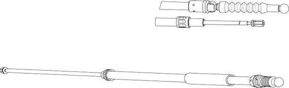 CEF VW02199 - Тросик, cтояночный тормоз autodnr.net