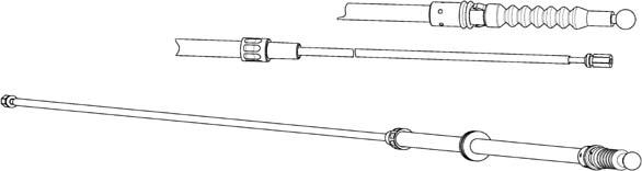 CEF VW02202 - Трос, гальмівна система autocars.com.ua