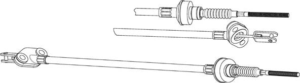 CEF ZU01103 - Трос, управління зчепленням autocars.com.ua