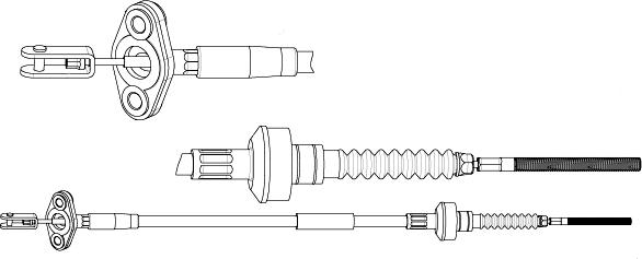 CEF ZU01107 - Трос, управління зчепленням autocars.com.ua