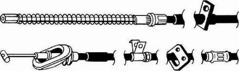 CEF ZU02115 - Трос, гальмівна система autocars.com.ua