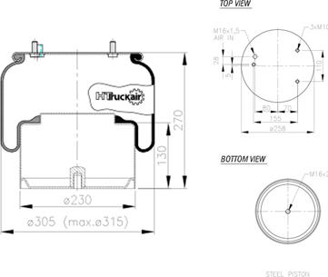 C.E.I. 562022 - Кожух пневматической рессоры avtokuzovplus.com.ua