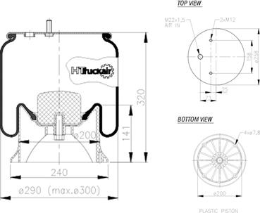 C.E.I. 562524 - Кожух пневматичної ресори autocars.com.ua