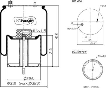 C.E.I. 562.606 - Кожух пневматической рессоры autodnr.net