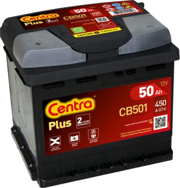 CENTRA CB501 - Стартерна акумуляторна батарея, АКБ autocars.com.ua