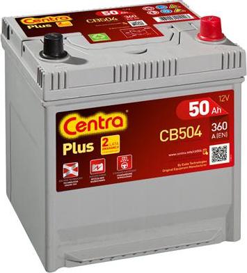 CENTRA CB504 - Стартерна акумуляторна батарея, АКБ autocars.com.ua
