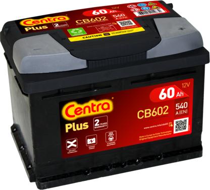 CENTRA CB602 - Стартерная аккумуляторная батарея, АКБ autodnr.net