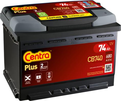CENTRA CB740 - Стартерна акумуляторна батарея, АКБ autocars.com.ua