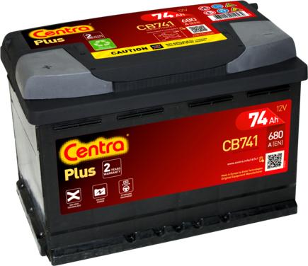 CENTRA CB741 - Стартерна акумуляторна батарея, АКБ autocars.com.ua