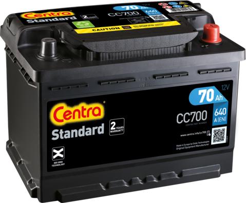 CENTRA CC700 - Стартерна акумуляторна батарея, АКБ autocars.com.ua